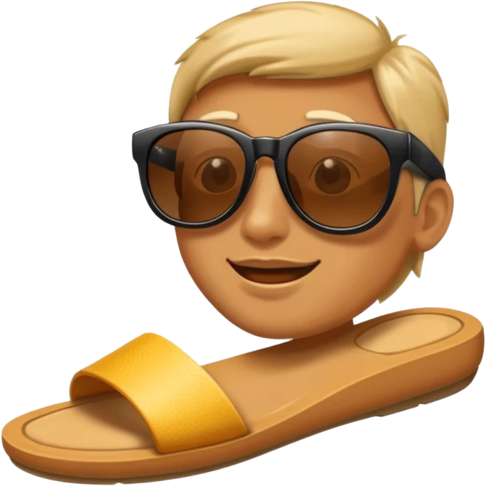 foot with sunglasses emoji