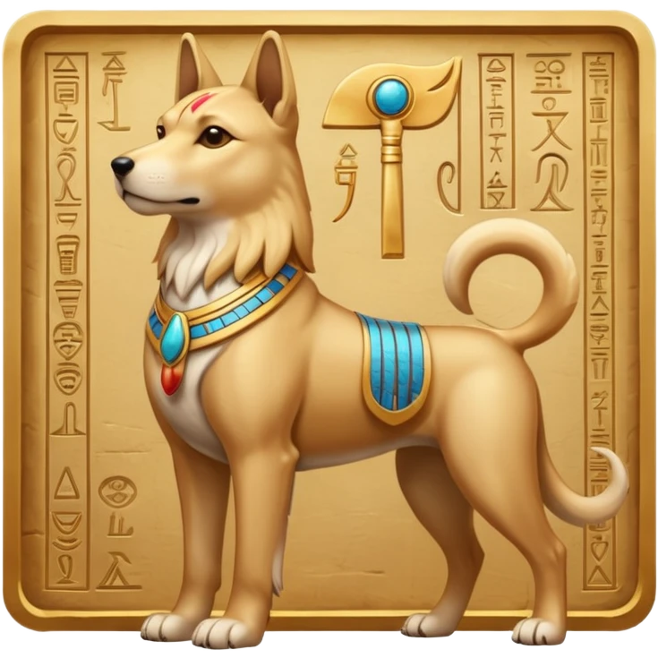 a Protector egypt dog emoji