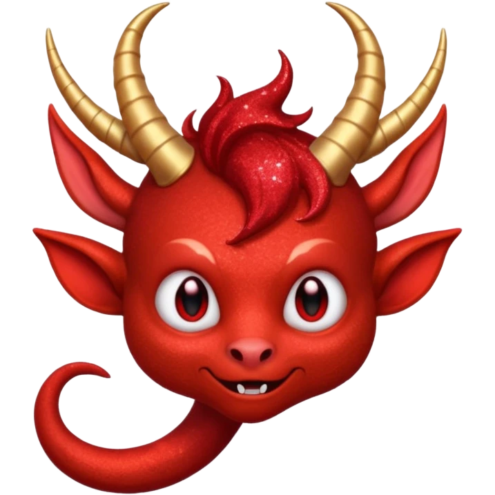 red glitter imp emoji