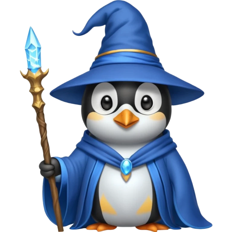 Penguin Wizard emoji