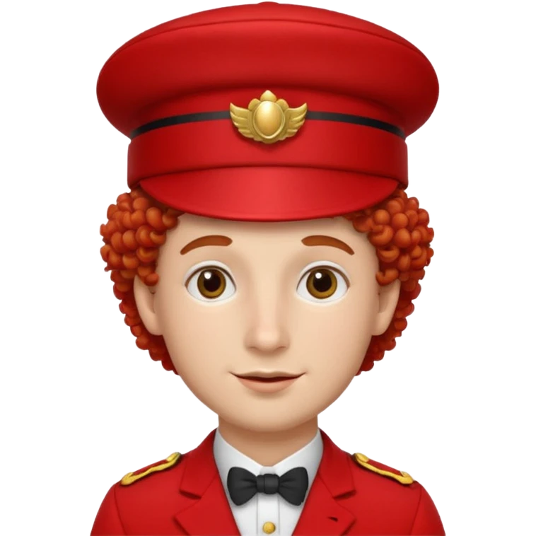 bellboy red hat face curly emoji