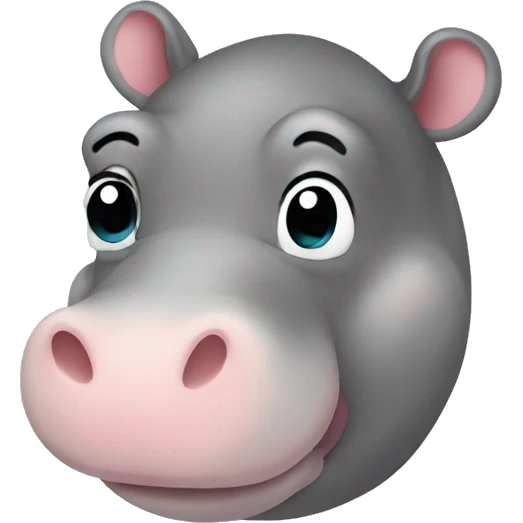 stuffed animal baby hippo emoji