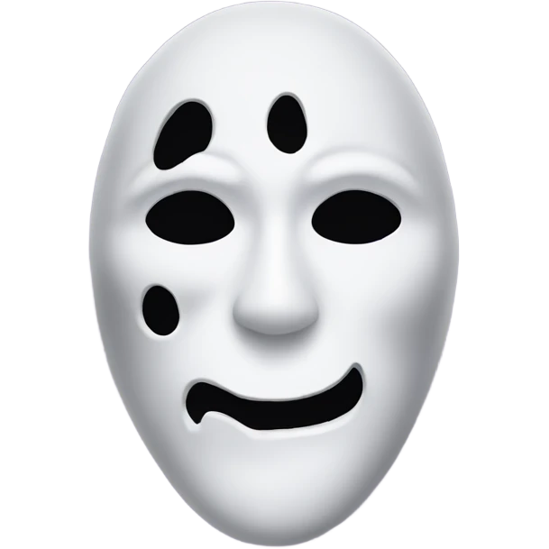 Ghost face mask emoji