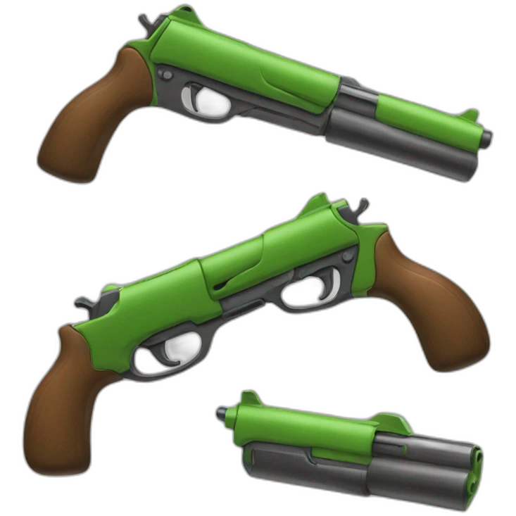 Pistolet Vert iphone emoji