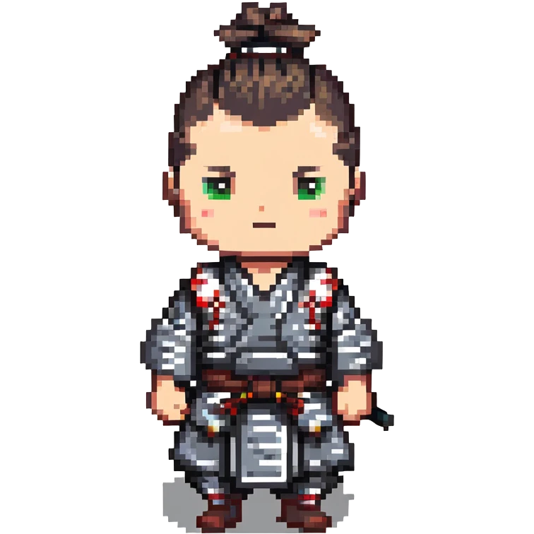 Samurai with topknot emoji