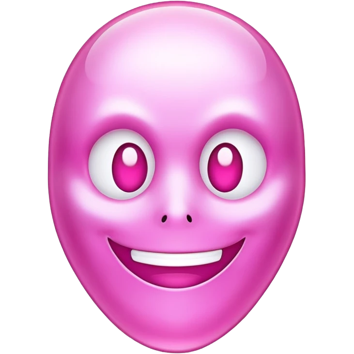 Pink ghost face mask emoji