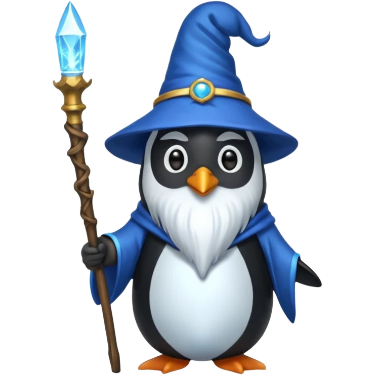 Penguin Wizard emoji