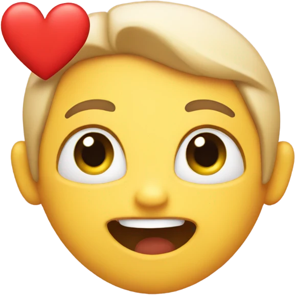 Cute heart emoji