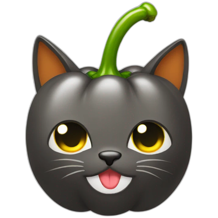 pepper with face cat emoji