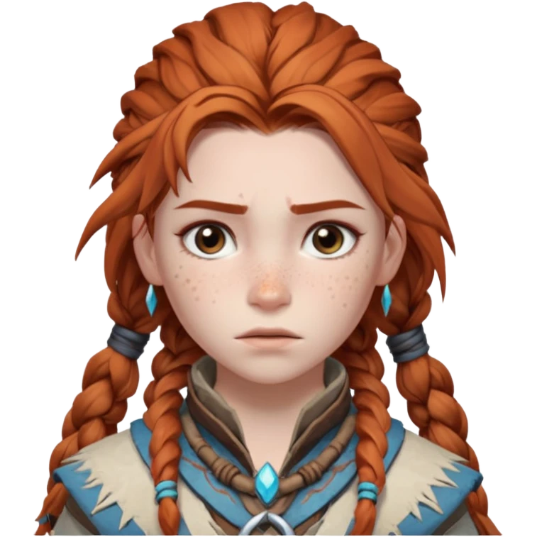 sad aloy from horizon forbidden west the game emoji
