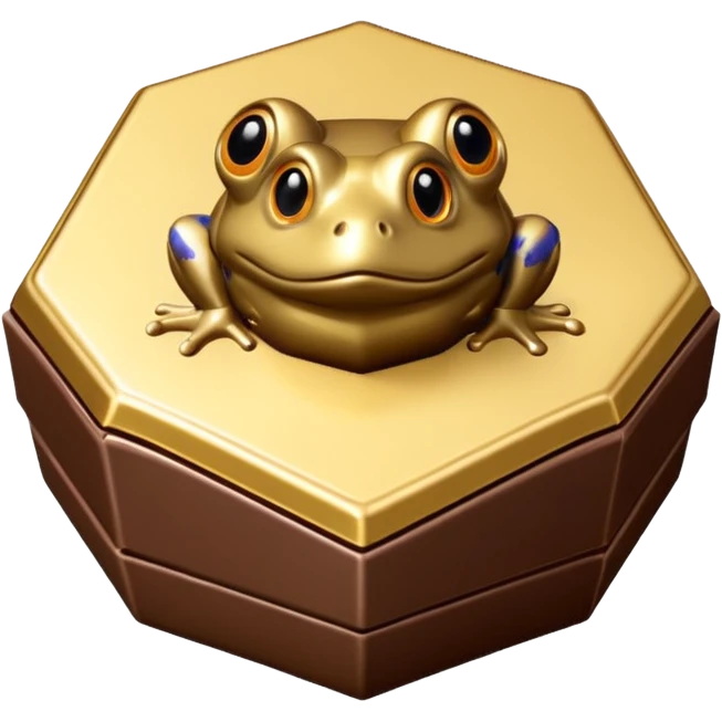 Wizarding world Chocolate frog pentagon shaped box emoji
