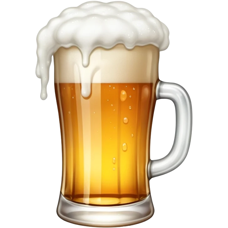 A beer with feet emoji