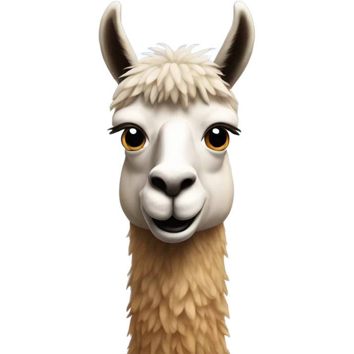 Llama with goatee  emoji