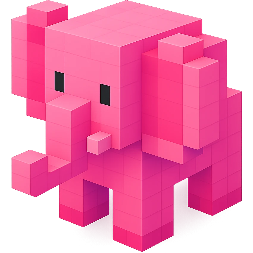 Pink Elephant  emoji
