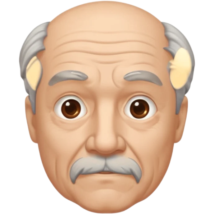 An older man with a gray goatee emoji