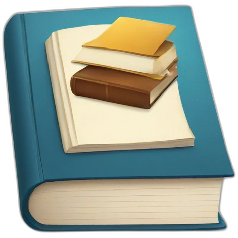 book minimalist emoji