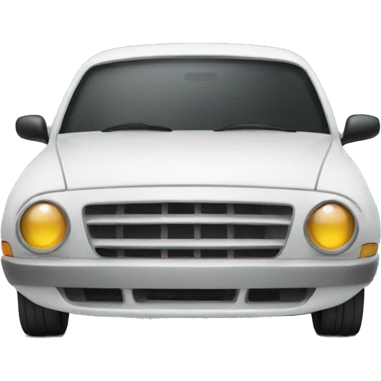 a car with a sad face emoji