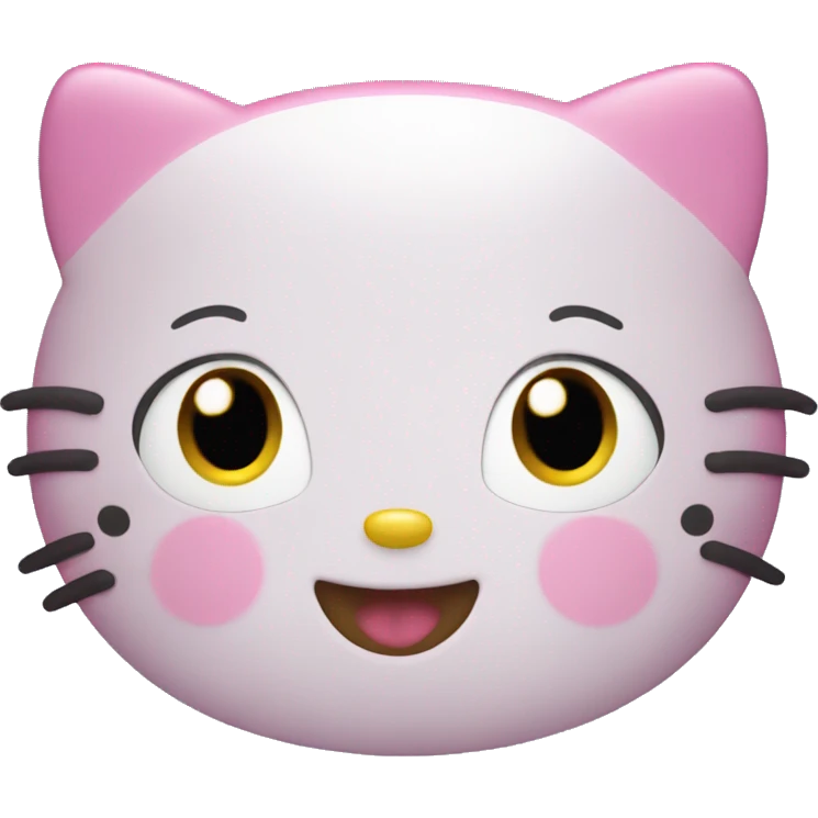 Hello kitty happy emoji