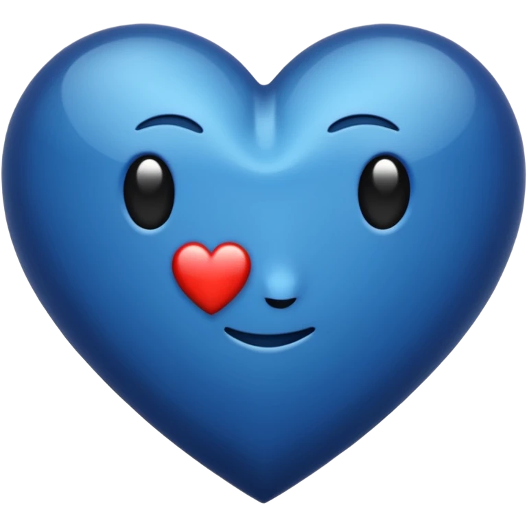 Heart dark blue colour emoji