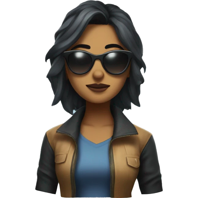 reyna from valorant with sunglasses emoji