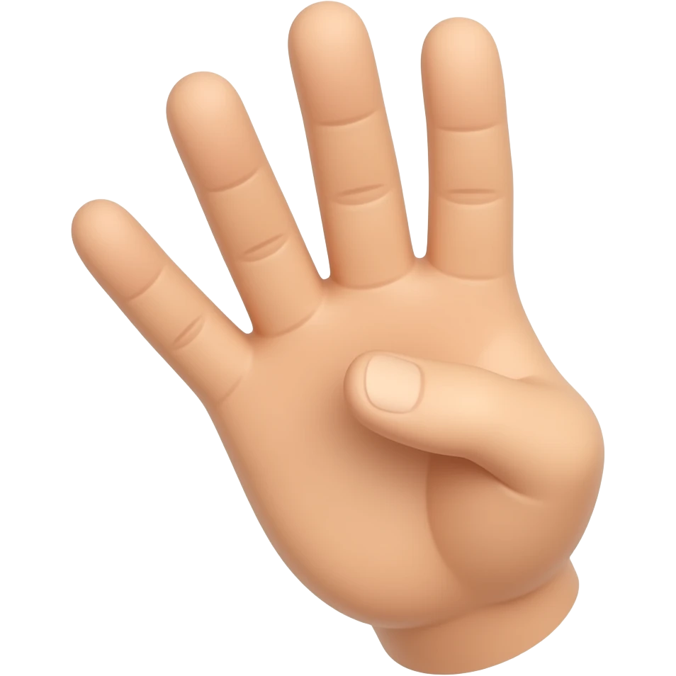 das ✌️ emoji aber mit 3 fingern emoji