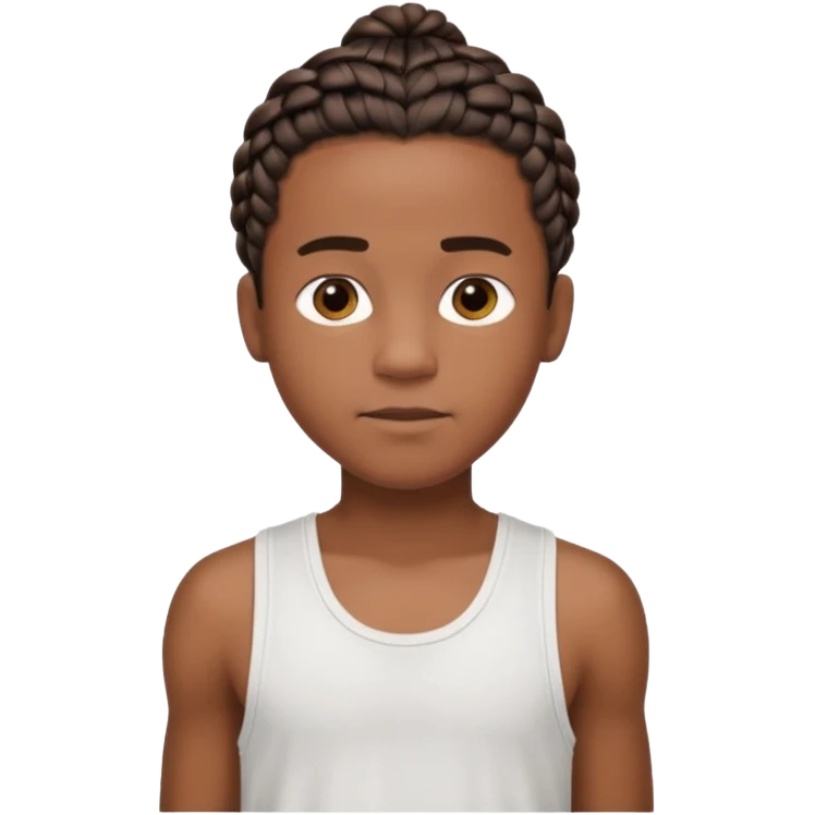 Je veut un garçon qui a des  tresse mi long c un renoi il porte un débardeur blanch emoji