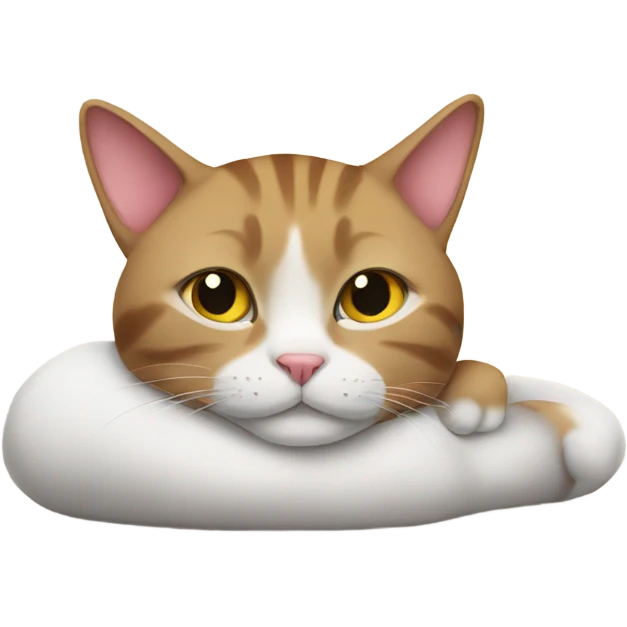 Cat relaxing emoji