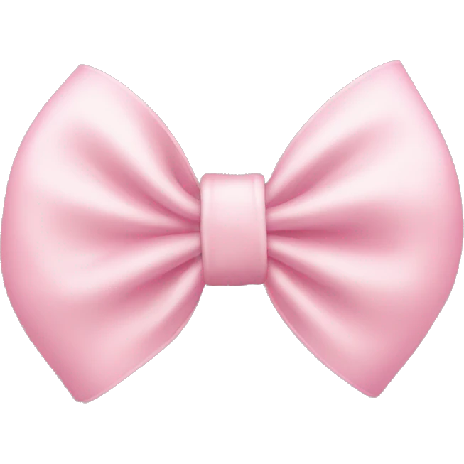 Light pink bow  emoji