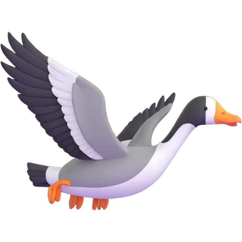 flying goose emoji