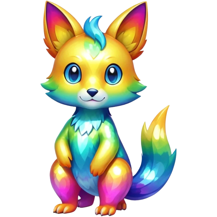  Colorful Shiny FurSona Fakemon Full Body emoji