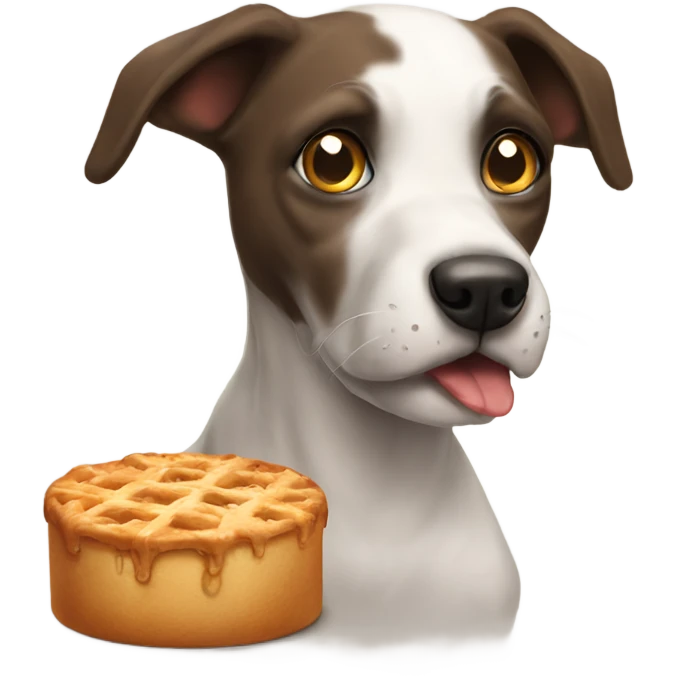 This hungry dog want that cat emoji
