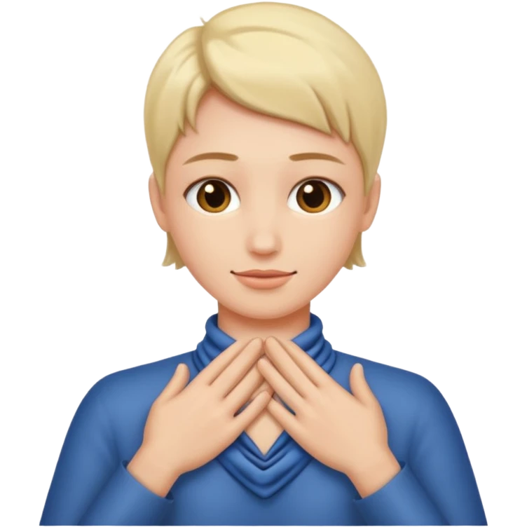 hands around neck emoji