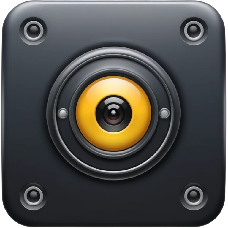 Dark colour square cctv camera  emoji