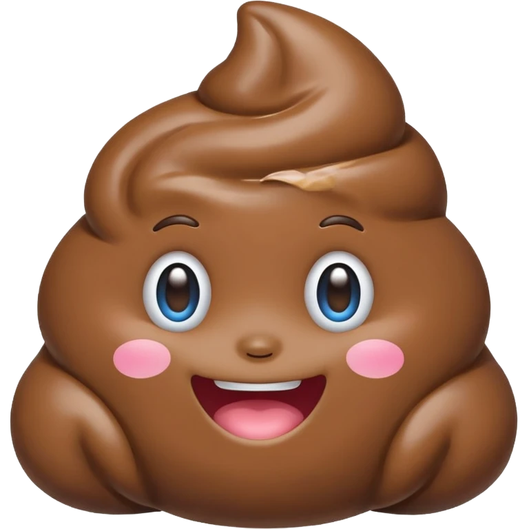 blue colors kawaii poop emoji