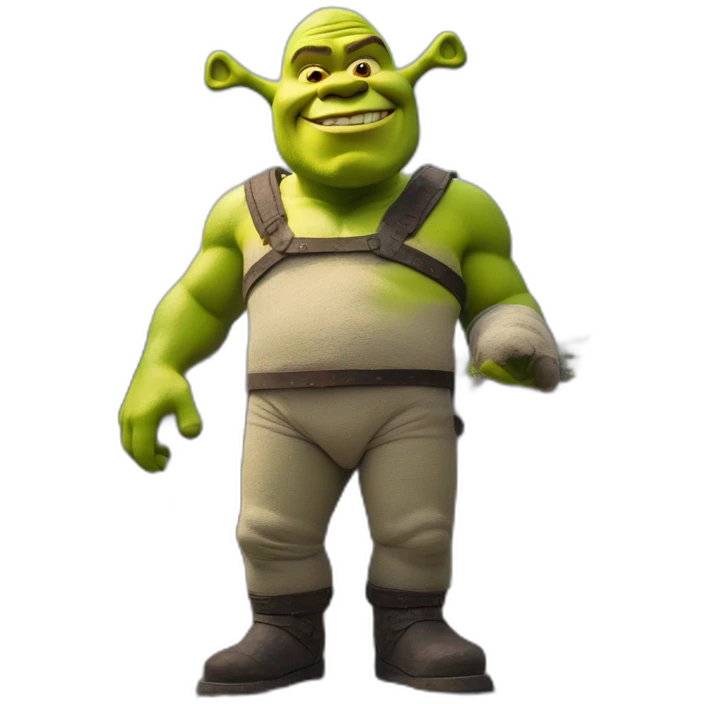 Shrek on the top of the Berliner Mauer  emoji