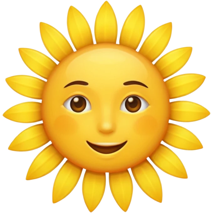 Good morning sun emoji