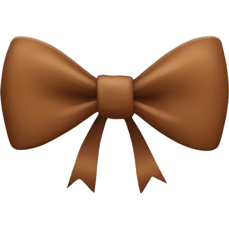 brown bow  emoji
