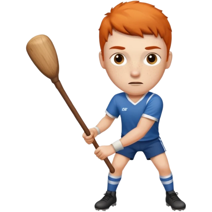 hurling player swinging stick emoji