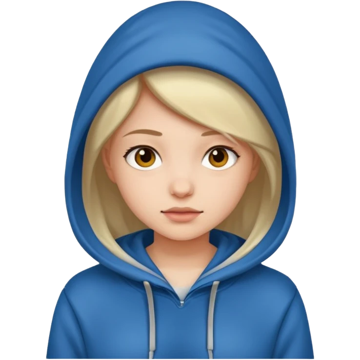girl wearing a hoodie emoji