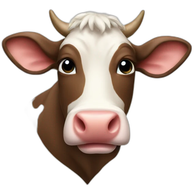 cow shape heart emoji