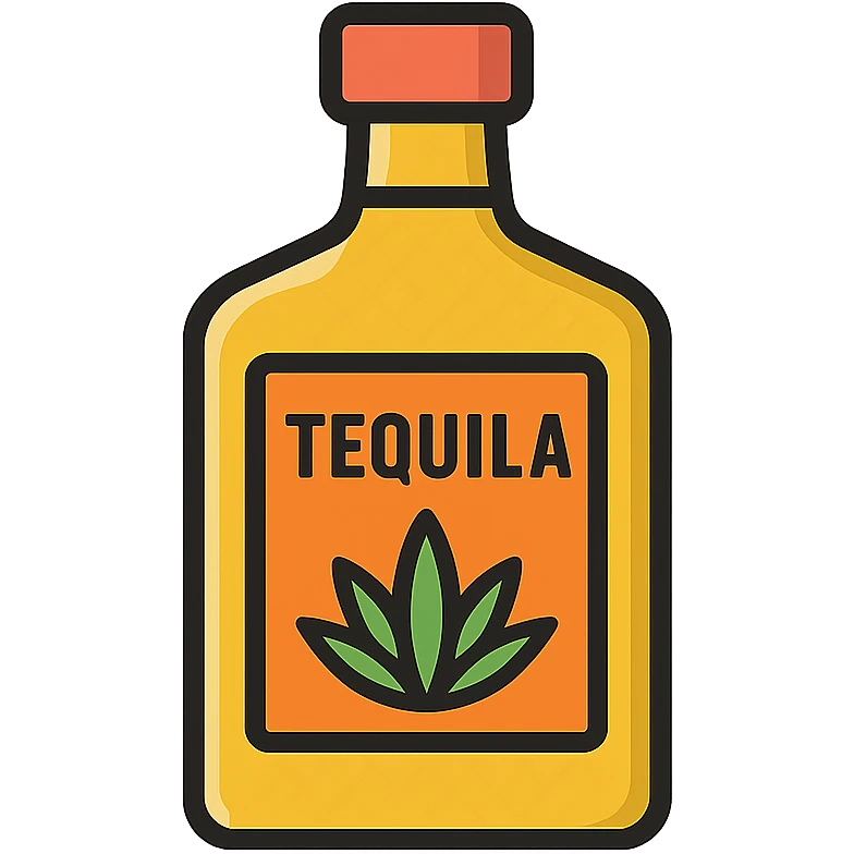 A bottle of tequila emoji