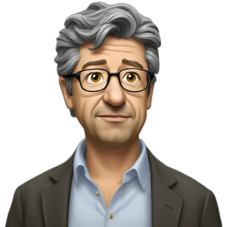 Mélenchon realist simpson emoji