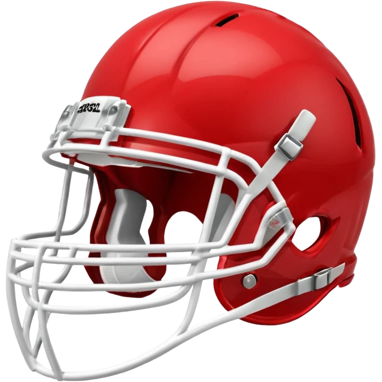 in a shade of red college football helmets emoji