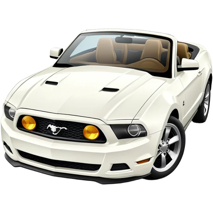 Mustang 2012 blanco descapotable emoji