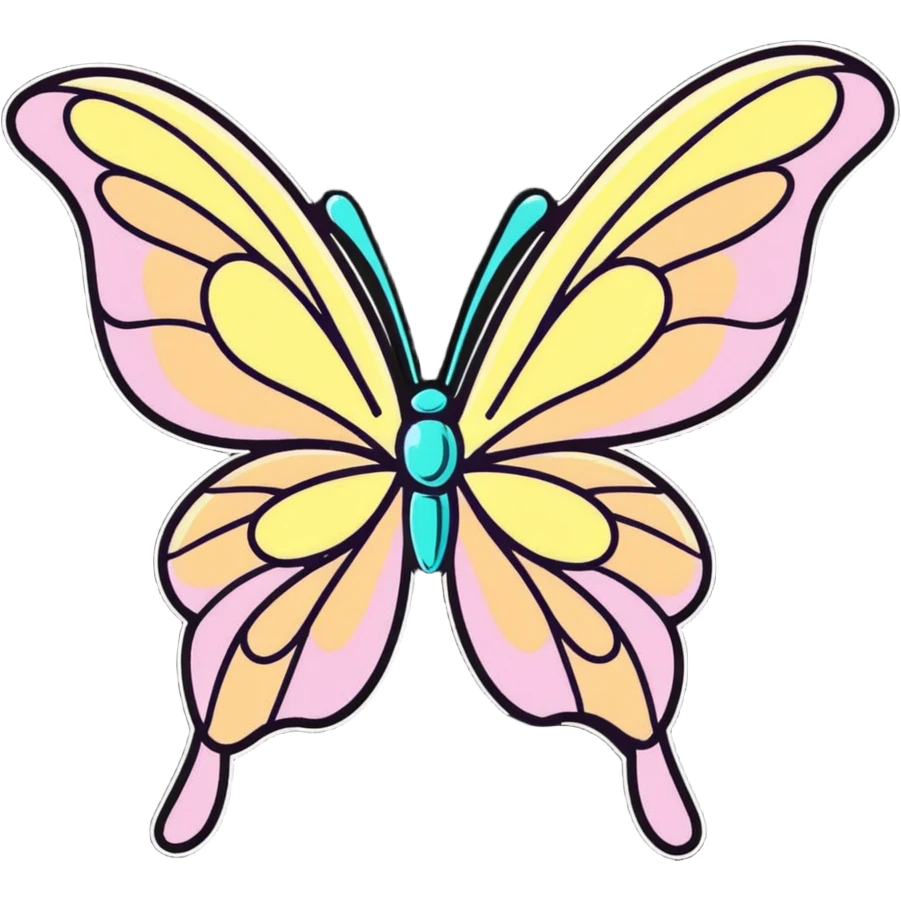 cute fairy wing with sparkles emoji
