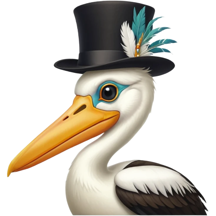 pelican in top hat emoji