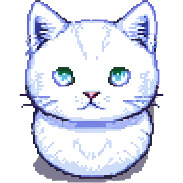 cute cat face, small and charming emoji