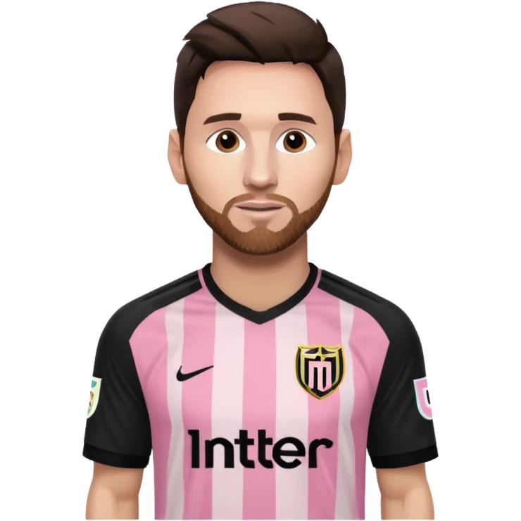 Lionel Messi in Inter Miami shirt emoji