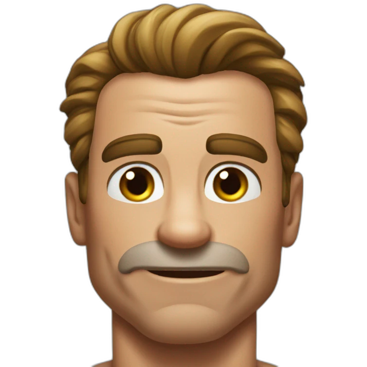 Arnold doing chest day emoji