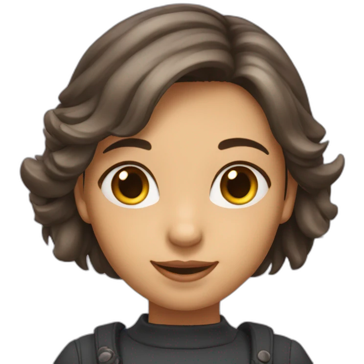 Une fille a quatre patte qui fait le chat emoji